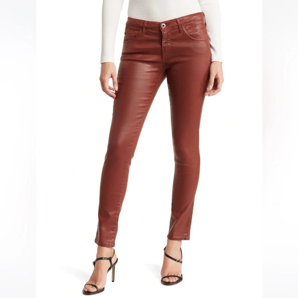 AG The Legging Ankle Jeans‎ Jean VIN LTT LT RICH CRIMSON, Size 24 NWT - Picture 1 of 1
